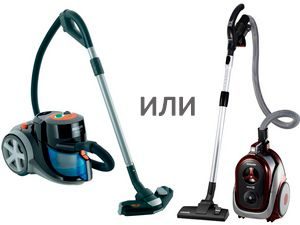 Vacuum cleaner with container or bag