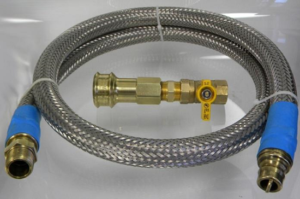 rubber hose for gas stove with metal braid