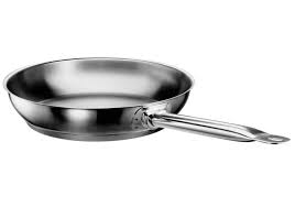 stainless steel frying pan