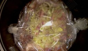 Bake in a sleeve in a slow cooker