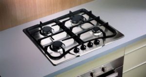stainless steel cooktop