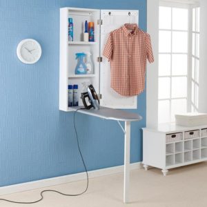 Folding ironing table