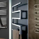 Heated towel rail installation height