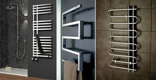 Heated towel rail installation height