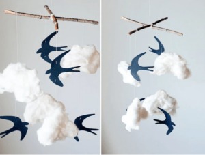 Cross frame made of wood.