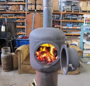 Wood burning stoves for garage heating