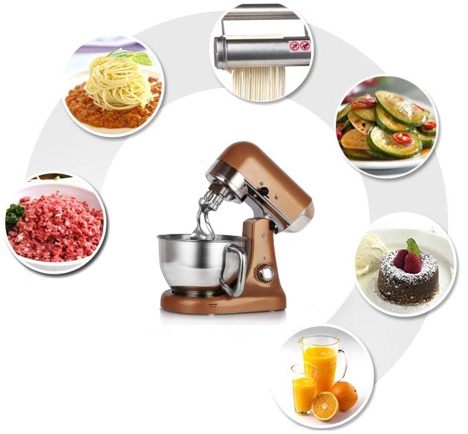 Using a planetary mixer, you can prepare a wide variety of dishes.