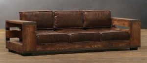 DIY sofa made of timber