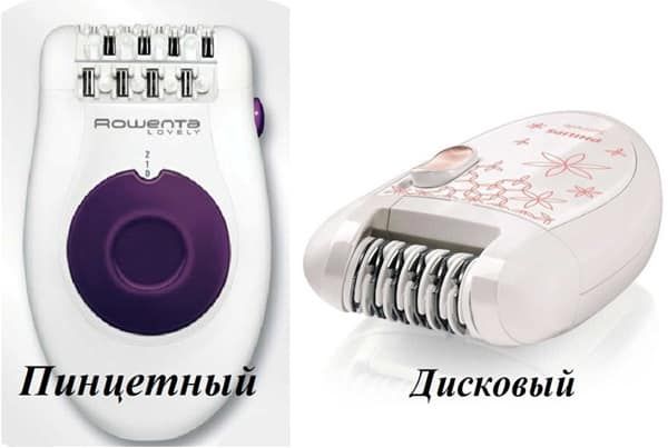 Disc and tweezer epilator.