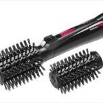 Hair dryer brush with rotating attachment
