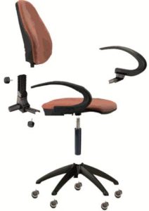 Instructions for disassembling a computer chair