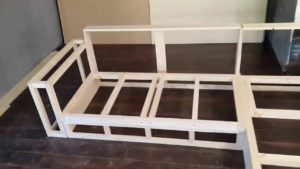 Making a corner sofa with your own hands.