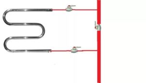 How to connect a snake heated towel rail