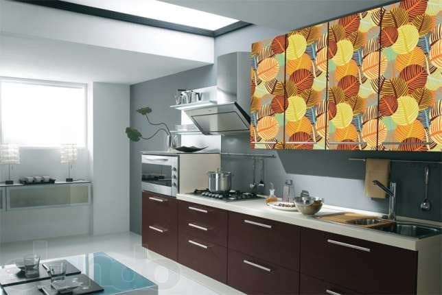 How to cover a kitchen unit with self-adhesive film