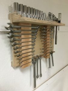 How to make a shield shelf for tools.
