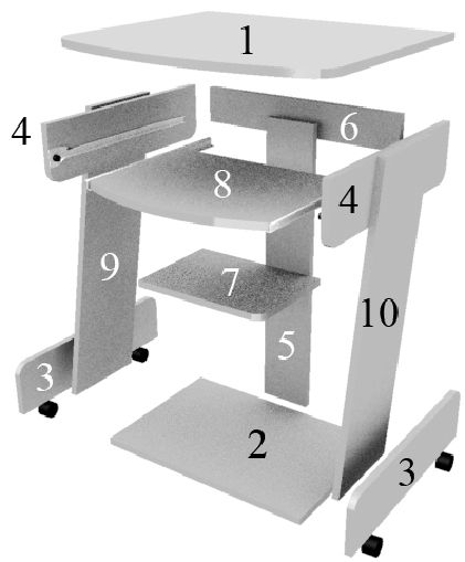 How to assemble a computer desk