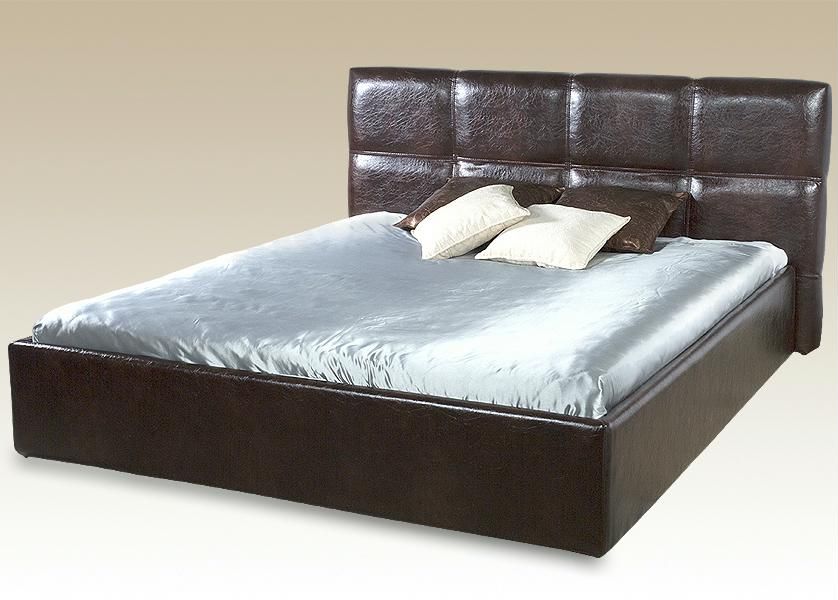 Leather bed.