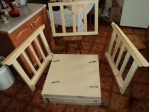 DIY chair bed
