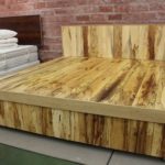 DIY plywood bed.