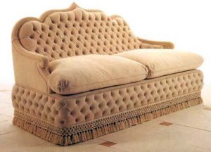 Reupholstery of the couch