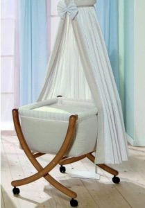 The cradle is modern.