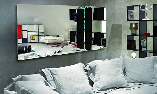 Is it possible to hang a mirror opposite the bed?