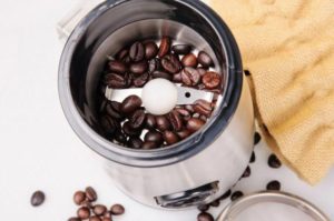 Knife coffee grinder.