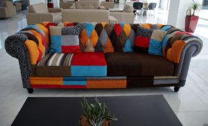 Upholstering a sofa can add exclusivity to the interior.
