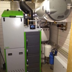 Pellet boiler wiring