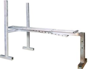 A simple do-it-yourself abdominal bench.