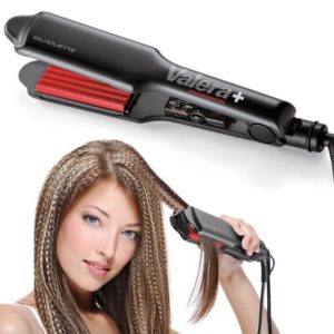 Features of the corrugated curling iron.