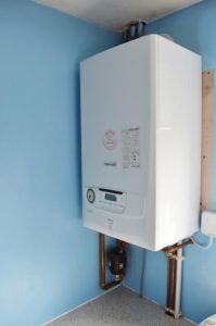 Parapet boiler in the house.