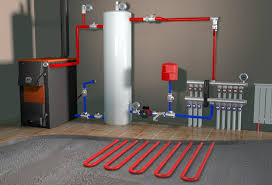 Connecting a heated floor to the boiler