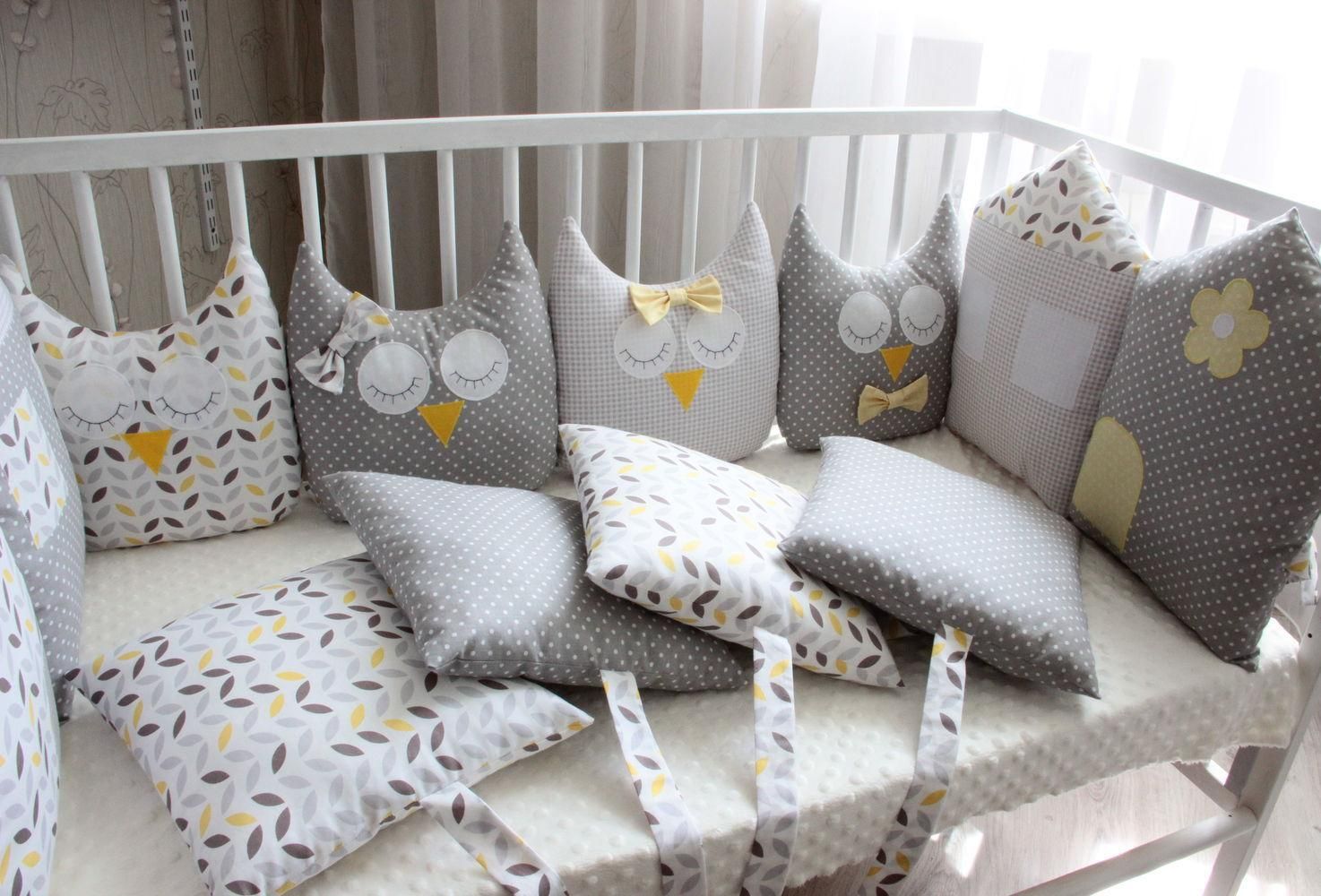 DIY crib pillows for newborns.