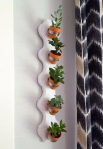 DIY flower shelves