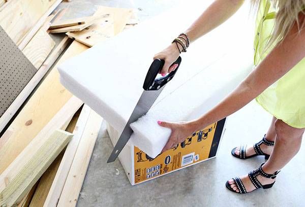 Foam rubber for mattress.