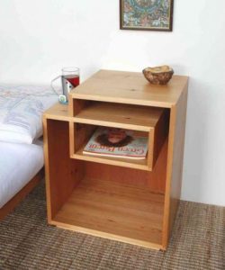 DIY bedside table