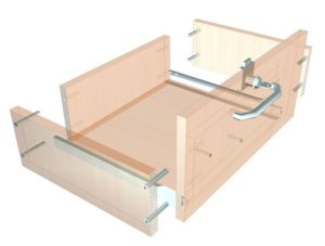 The process of making drawers.