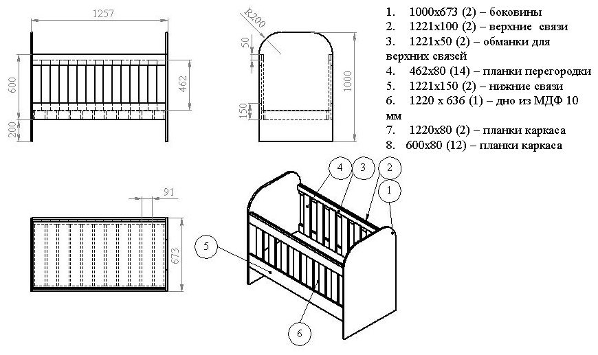 A simple DIY crib.