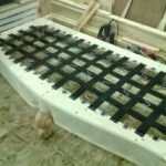 Spring snake in the sofa.