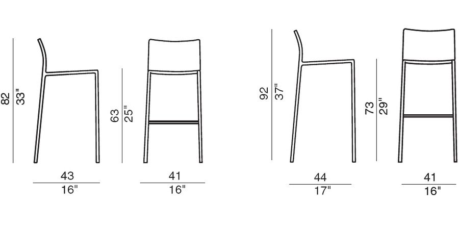 bar stool sizes