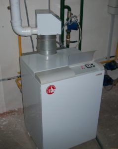 A gas boiler