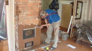Fireclay clay for the stove.