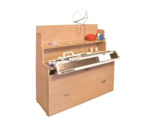 Knitting machine table