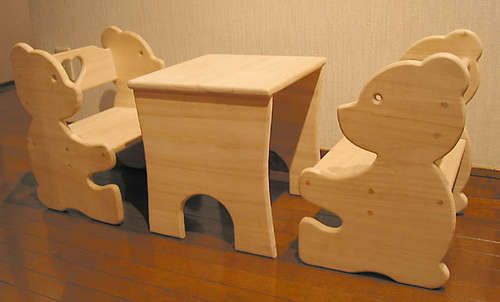 Children's chair made of plywood