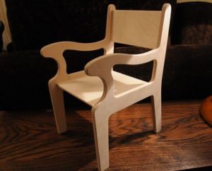 DIY plywood chair