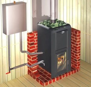 Heat exchanger for a bath.