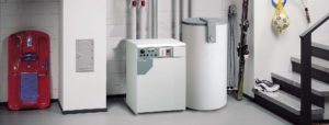 A gas boiler