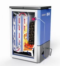 How does a solid fuel boiler work?