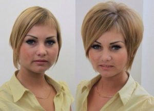 Blow drying short hair